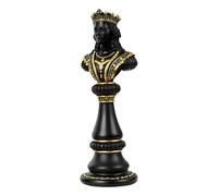 Vintage Statue, Decor | High Value Resin Model House, Black White Gold And Silver Chess Pieces Ornaments For College Home Decorations