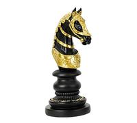 Vintage Statue, Decor | Model House Resin of Great Value, White Gold Black and Silver Chess Pieces Ornaments