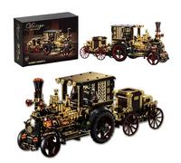 Vintage Steam Locomotive Building Set - 1331PCS Mechanical Train Bricks Kit, City Railway Model for Adult Car Lovers, STEM Interactive Toy, Home Decor, Creative Gift for Man, Woman