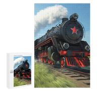 Vintage Steam Locomotive Train Stylish Adults Jigsaw Puzzle Funny Wooden Educational Game Art Home Decor