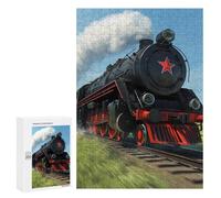 Vintage Steam Locomotive Train Stylish Adults Jigsaw Puzzle Funny Wooden Educational Game Art Home Decor