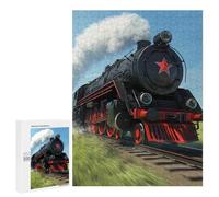 Vintage Steam Locomotive Train Stylish Adults Jigsaw Puzzle Funny Wooden Educational Game Art Home Decor