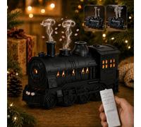 Vintage Steam Train Aromatherapy Essential Oil Diffuser 300ml，Black