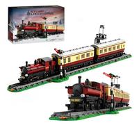 Vintage Steam Train Building Block Set, 2108Pcs Retro Locomotive Model Toy | Replica Models of Vintage Steam Locomotives, Birthday Festive Gifts for Teens and Adults, Train Enthusiasts and Railway Fans