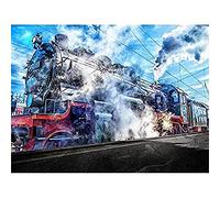Vintage Steam Train Engine Canvas Wall Art Print