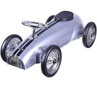 Vintage Steel Ride Along Racer in British Racing Silver