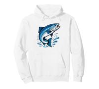 Vintage Steelhead Rainbow Trout Art Retro River Fisherman Pullover Hoodie