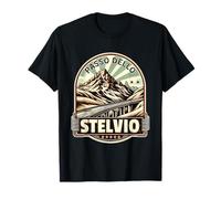 Vintage Stelvio Pass Italian Mountain Trip Nature Hiking T-Shirt