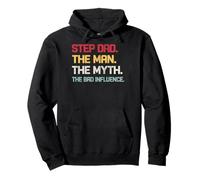Vintage Step Dad The Man The Myth The Bad Influence Retro Pullover Hoodie