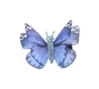 Vintage Stereo Butterfly Hairpin for Women Cute Vintage Double Layer Hair Clip Chinese Accessory Pin