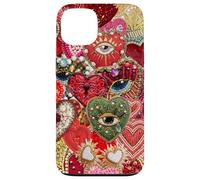 Vintage Sticker Style Collage Scrapbook Tiles Y2K Eclectic Case for iPhone 13