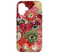 Vintage Sticker Style Collage Scrapbook Tiles Y2K Eclectic Case for iPhone 16