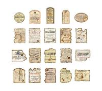 Vintage Stickers, 40 Sheets Retro Design Creative DIY Decorations, for Handbook Notebook Photo Album with Exquisite Packaging (Type 3)