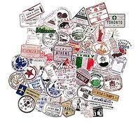 Vintage Stickers Travel Stickers for Scrapbooking Stuff Scrapbook Sticker Scrapbooking Sticker Laptop Decals Pack Travel Scrapbook Retro History Skate Labels