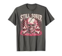 Vintage Still Sober Skull Gangster AA Girls NA Affirmation T-Shirt