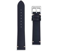 Vintage Stitch Leather Watch Strap | 18mm 20mm 22mm | Black Brown Navy Blue Tan | Cowhide Calf Leather Band with Classic Catch Stitch | Designed to Patina Beautifully | Spring Bars and Tool Included