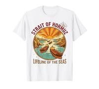 Vintage Strait of Hormuz | Retro 70s Maritime Travel T-Shirt