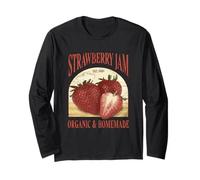 Vintage Strawberry Jam Label Organic Long Sleeve T-Shirt