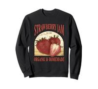 Vintage Strawberry Jam Label Organic Sweatshirt