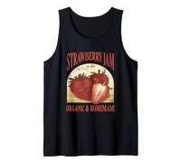 Vintage Strawberry Jam Label Organic Tank Top