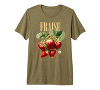 Vintage Strawberry Tropical Flavor Organic Fruit Botanical Premium T-Shirt