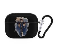 Vintage Street Lights Lamp Post Hard Shell Case Skin Accessories Cover with Hanging Loop Compatible with AirPods Pro 2