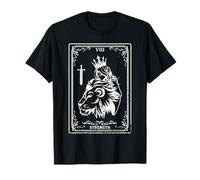 Vintage Strength Tarot Card Gothic Retro Mystic Occult Men T-Shirt