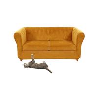 Vintage Stretch Velvet Sofa Cover for Curved Armchair Soft and Comfortable Fabric Includes Seat Cushion Cover Perfect for Home Decor and Protection