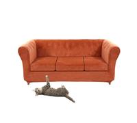 Vintage Stretch Velvet Sofa Cover for Curved Armchair Soft & Comfortable Fabric Includes Cushion Cover Perfect for Home Decor & Furniture Protection