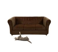 Vintage Stretch Velvet Sofa Cover for Curved Armchair Soft Comfortable Fabric with Included Seat Cushion Cover - Stylish Home Decor Protector