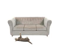 Vintage Stretch Velvet Sofa Cover for Curved Armchair Soft Comfortable Fabric with Included Seat Cushion Cover Perfect for Home Decor and Protection