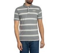 Vintage Stripe Polo Shirt Griffin Grey Marl Stripe M