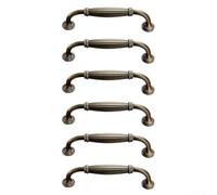 Vintage -Striped- Cabinet- Handles 128mm Solid Zinc Alloy Pulls for | Brushed -Antique- for bronze- Drawer- Pulls- 128mm Heavy Duty Hardware for Kitchen Cabinets