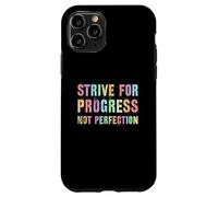 Vintage STRIVE FOR PROGRESS NOT PERFECTION Women Clean Case for iPhone 11 Pro