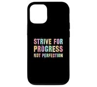 Vintage STRIVE FOR PROGRESS NOT PERFECTION Women Clean Case for iPhone 12/12 Pro