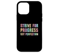 Vintage STRIVE FOR PROGRESS NOT PERFECTION Women Clean Case for iPhone 12 mini