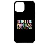 Vintage STRIVE FOR PROGRESS NOT PERFECTION Women Clean Case for iPhone 12 Pro Max