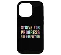 Vintage STRIVE FOR PROGRESS NOT PERFECTION Women Clean Case for iPhone 13 Pro