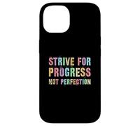 Vintage STRIVE FOR PROGRESS NOT PERFECTION Women Clean Case for iPhone 14