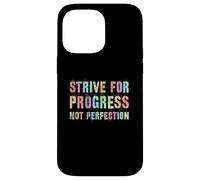 Vintage STRIVE FOR PROGRESS NOT PERFECTION Women Clean Case for iPhone 14 Pro Max