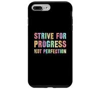 Vintage STRIVE FOR PROGRESS NOT PERFECTION Women Clean Case for iPhone 7 Plus/8 Plus