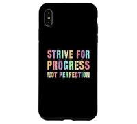 Vintage STRIVE FOR PROGRESS NOT PERFECTION Women Clean Case for iPhone XS Max