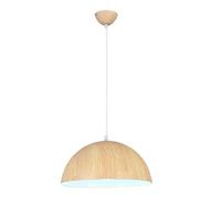Vintage Style Ø40cm Industrial Pendant Lighting 1-Light Dome Metal Chandelier Fixture for Dining Room Table Restaurant Hotel - Set of 1(Beige,40cm)