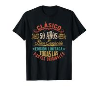 Vintage Style 50th Birthday with Phrase in Spanish Value Graphic T-Shirt
