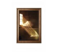 Vintage-Style A4 Picture Frame, Resin Wall - Mounted Photo Frame with Safe Perspex Front & Wall Hanging Hooks - For Displaying Family Memories, Artwork, or Certificates