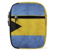 Vintage Style Bahamian Flag Trendy Crossbody Bag for Men Women Small Satchel Men Sling Adjustable Shoulder Strap Messenger