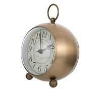 Vintage Style Bedside Alarm Clock Luminous Retro Alarm Clock Night Light Square Silent Bedside Clock Classic Luminous Dial Small Desk Clock