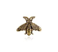 Vintage Style Bee Brooch Small Honey Pin Cute Insect Shape Collar Dress Sweater Broach Jewelry Fashion Accessory for Party Gold
