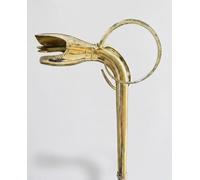 Vintage-Style Brass Carnyx, Celtic War Trumpet with Serpent Head, Brass, Decorative Instrument