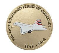 Vintage Style, Cast Metal Sign, Concorde Plaque, The Last Flight